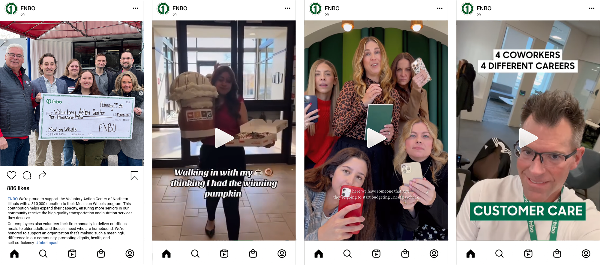 example of social media posts
